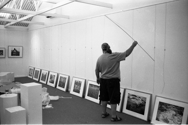 Chris of Northcliffe installing John Austin at Manjimup